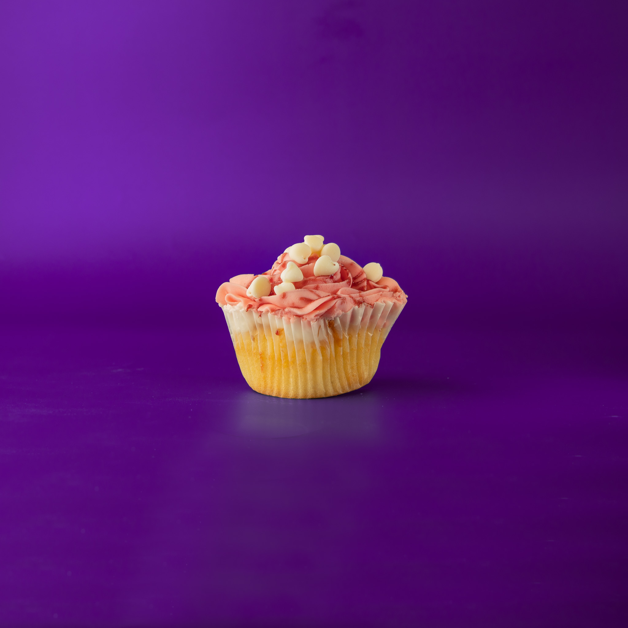 White Chocolate Raspberry Cupcake